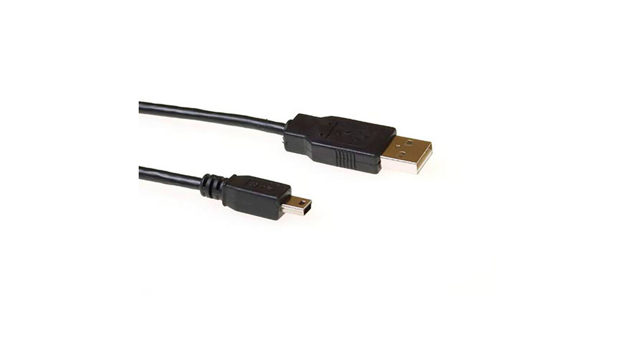 Kabel ACT USB 2.0 A male - USB mini B5 male 3 meter