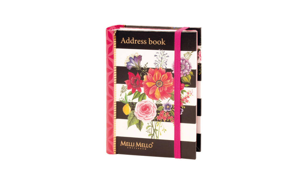 Adressenboek Paperclip Melli Mello A6 80vel 100gr