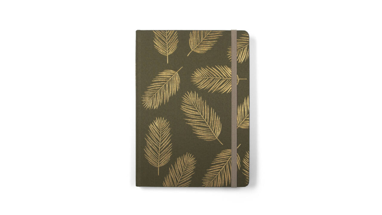 Notitieboek Paperclip Freestyle fabrick A5 96vel 100gr lijn