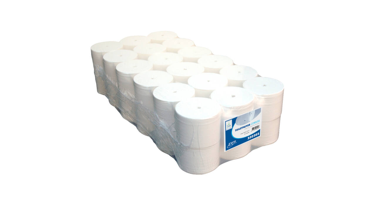 Toiletpapier Coreless 2-laags 104m wit