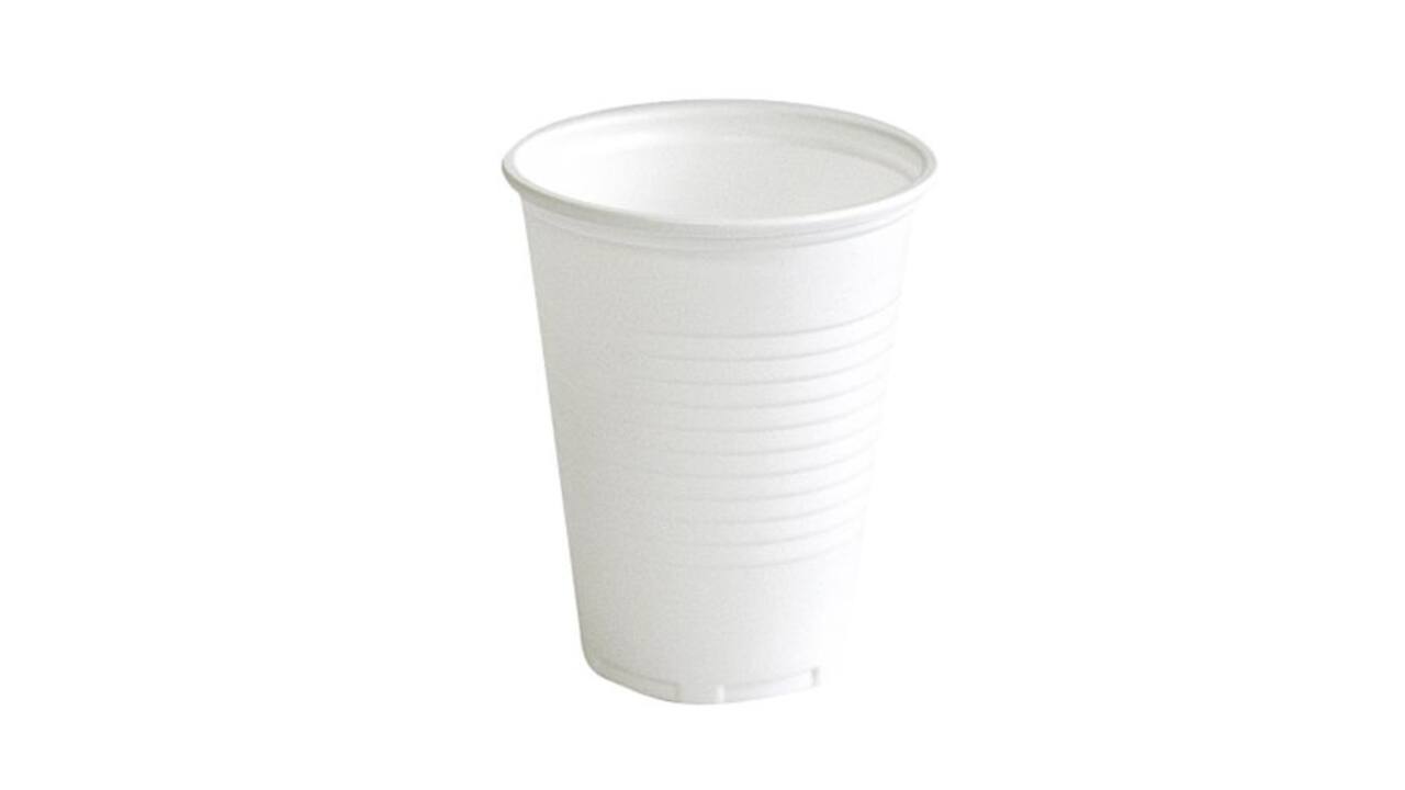 Beker IEZZY 180ml Ø 70mm PP 100 stuks wit