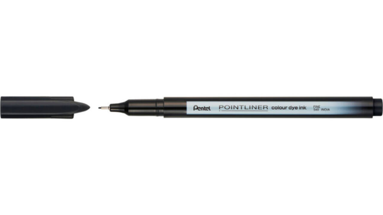 Fineliner Pentel Pointliner S40-A fijn zwart