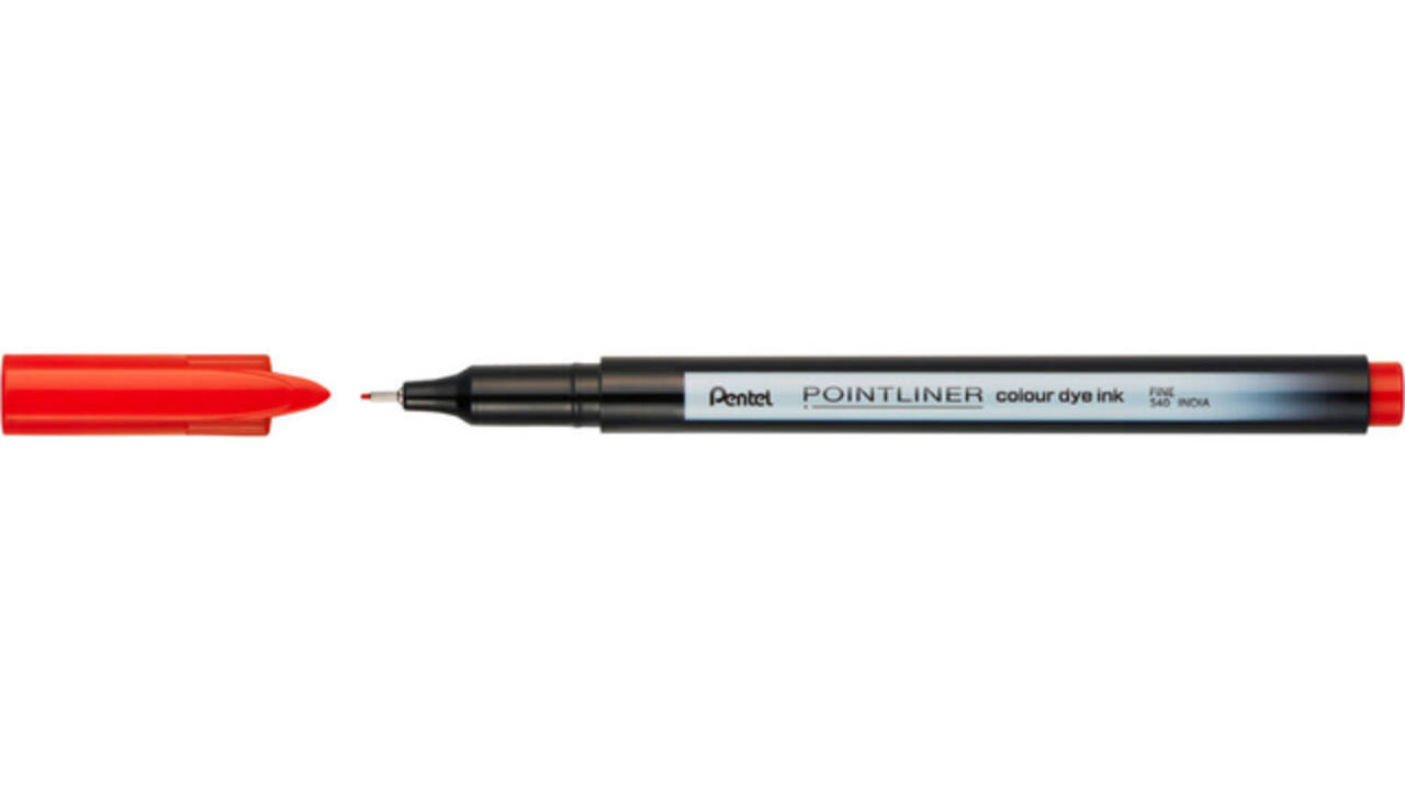 Fineliner Pentel Pointliner S40-B fijn rood