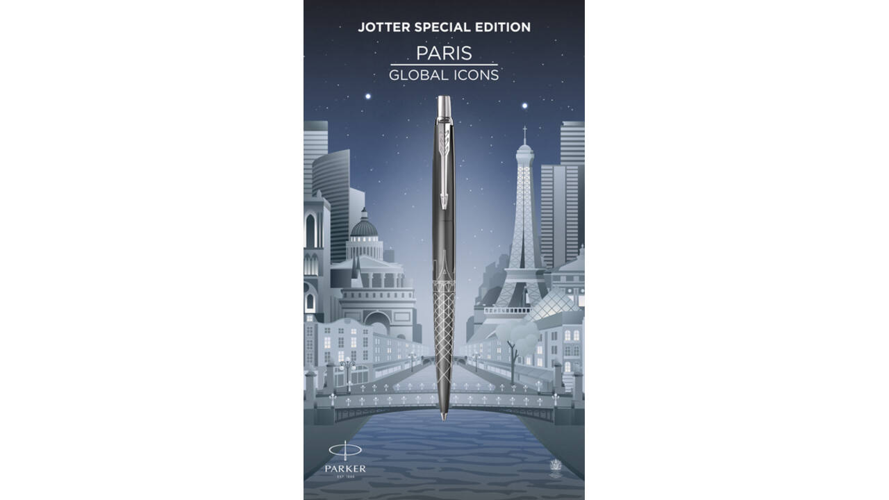 Balpen Parker Jotter special edition Paris grey CT medium