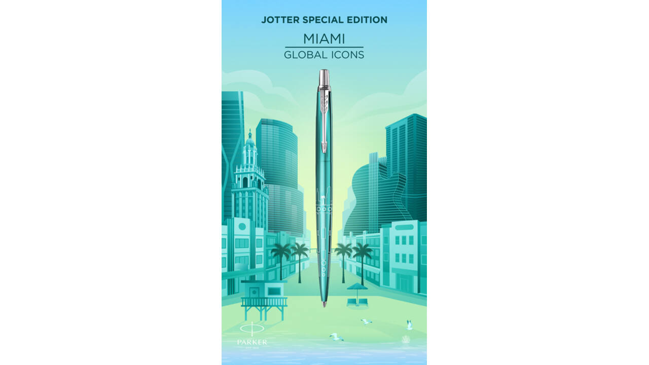 Balpen Parker Jotter special edition Miami turquoise CT medium