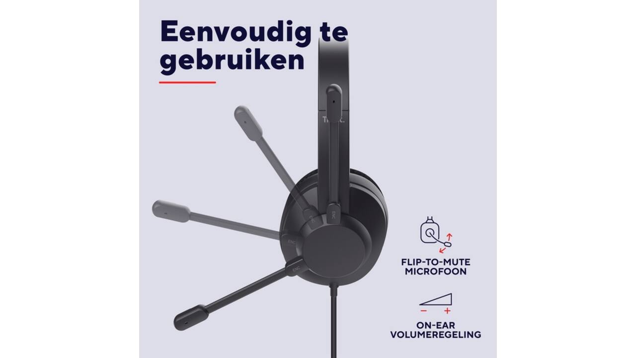 Hoofdtelefoon Trust Ayda Max USB-ENC