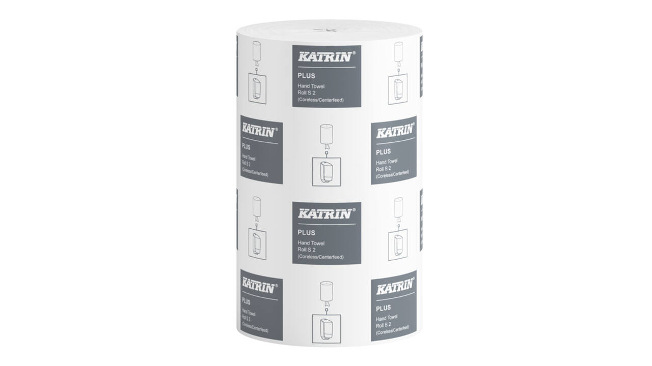 Poetspapier Katrin Plus klein 2-laags 240 vel wit 97494