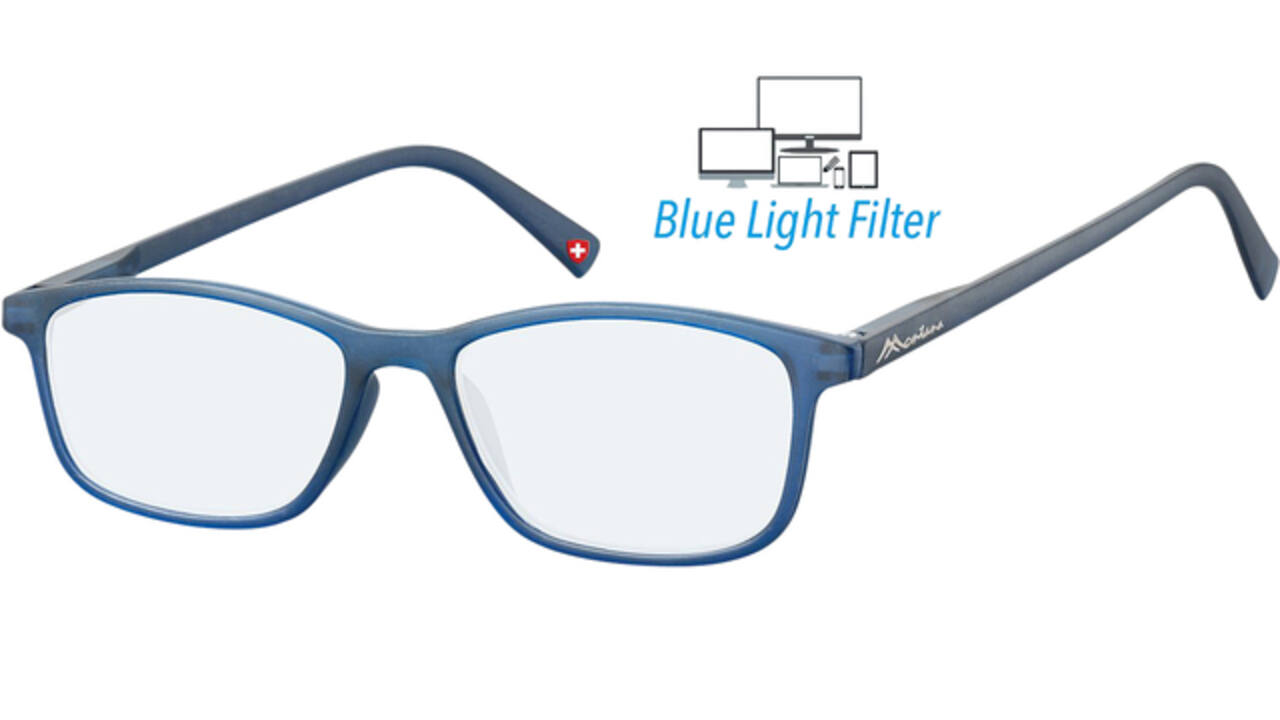 Bril  Montana +0.00 dpt blue light filter blauw