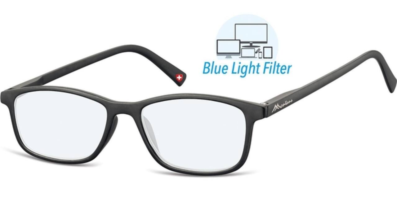 Leesbril  Montana +1.50 dpt blue light filter zwart