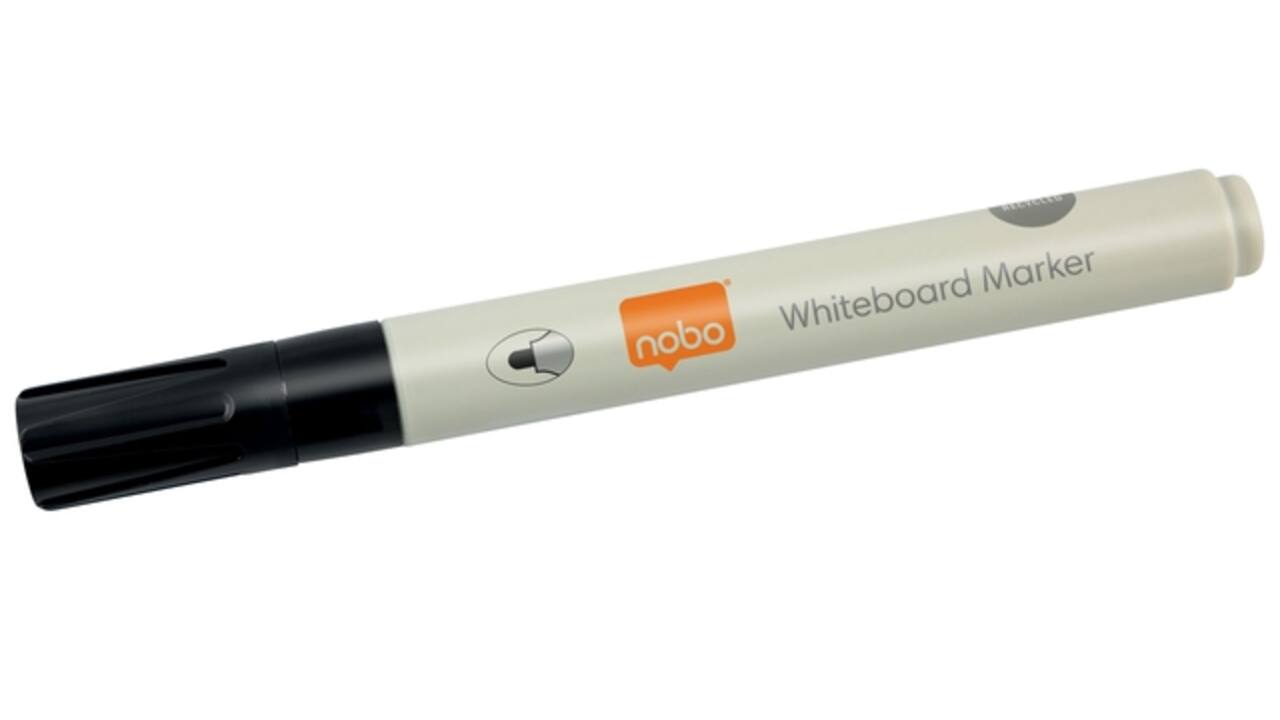 Whiteboardmarker Nobo ronde punt 3mm zwart