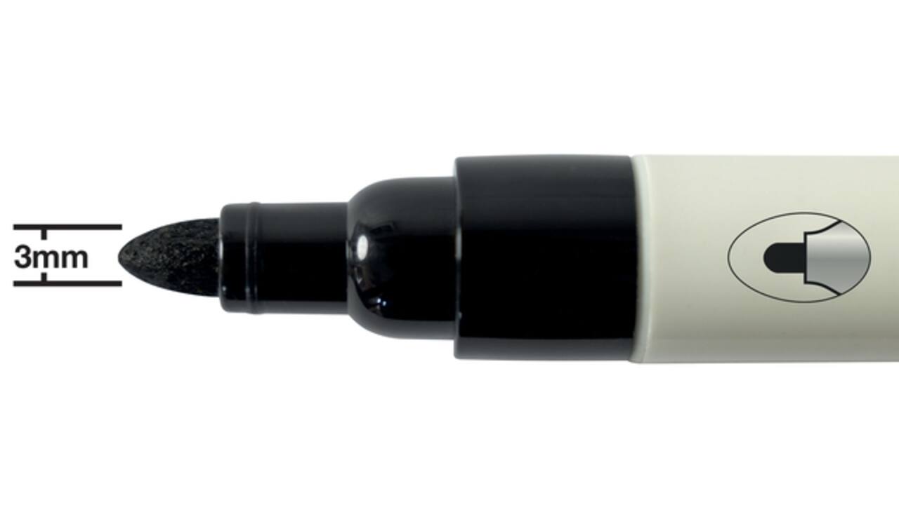 Whiteboardmarker Nobo ronde punt 3mm zwart