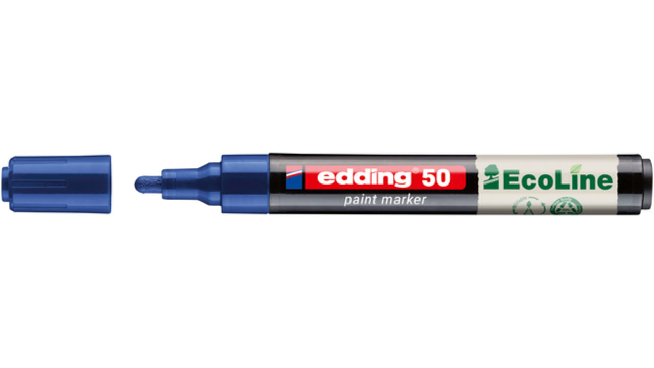 Paintmarker edding 50 EcoLine op waterbasis 2-3mm blauw