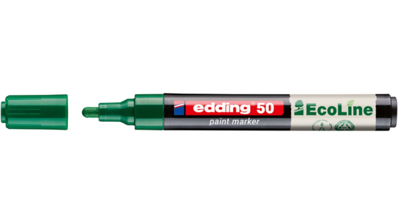 Paintmarker edding 50 EcoLine op waterbasis 2-3mm groen