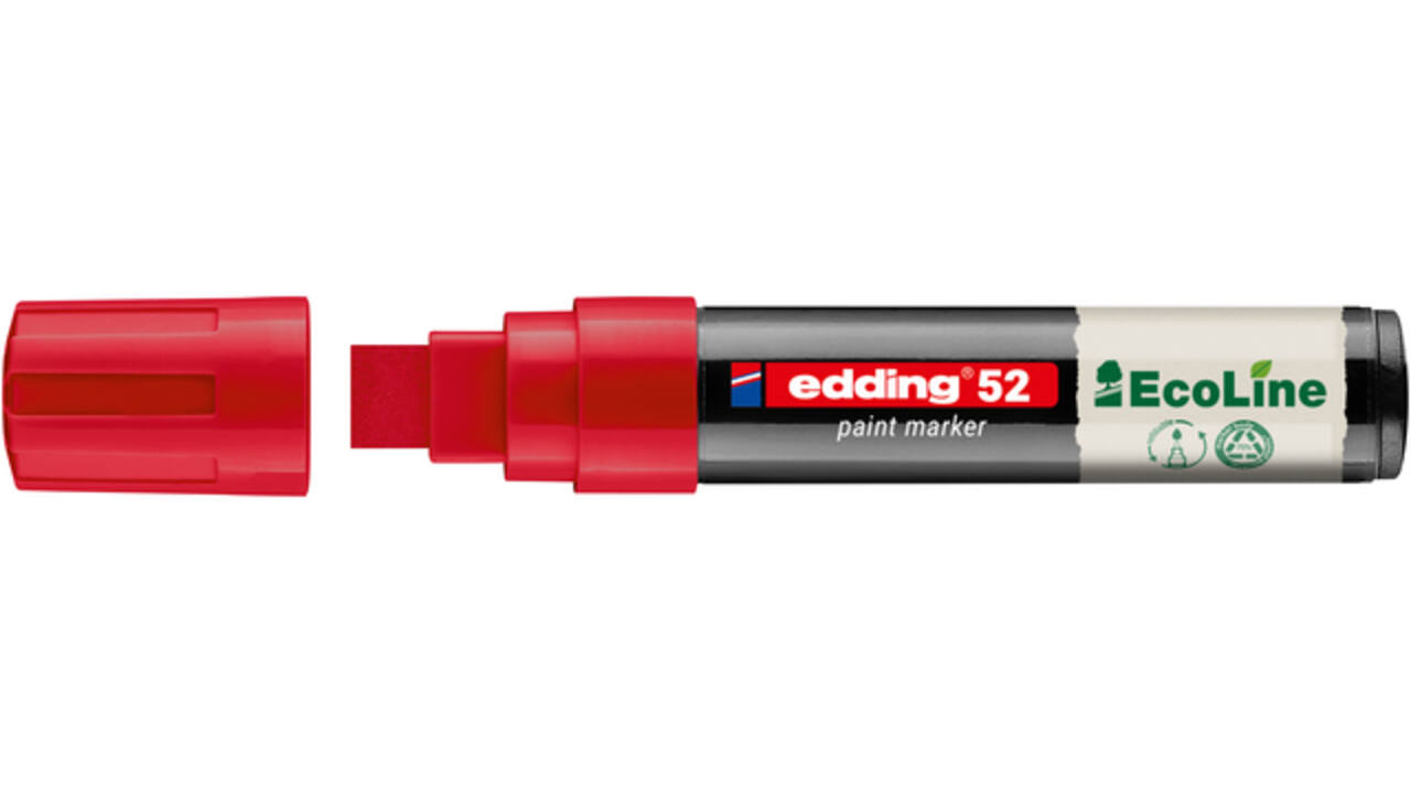 Paintmarker edding 52 EcoLine op waterbasis 4-15mm rood
