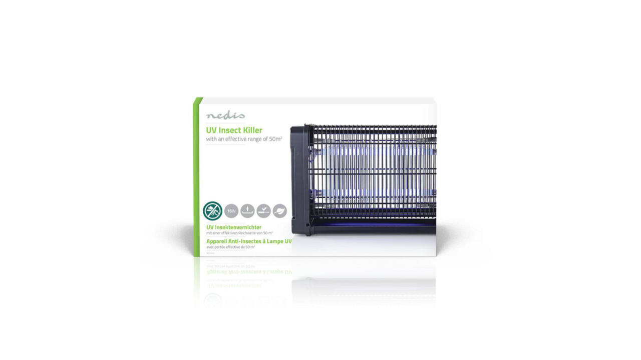 Insectenlamp Nedis electrisch 2x8watt 50M2 zwart