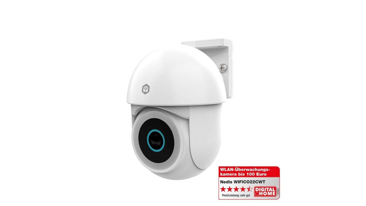 Beveiligingscamera Nedis Smartlife Wifi buiten 3MP Full HD 1296p wit