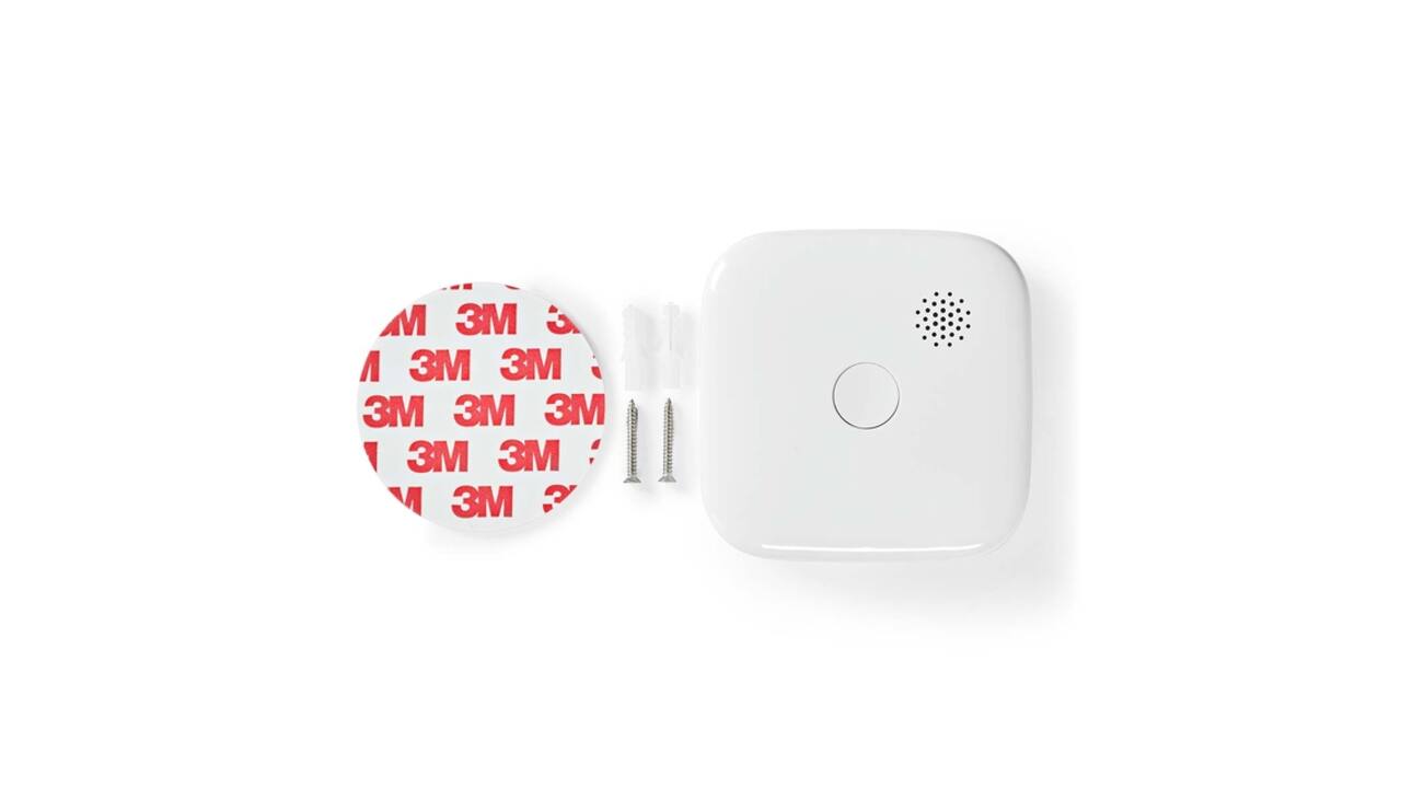 Rookmelder Nedis Smartlife Wifi 10 jaar sensor wit