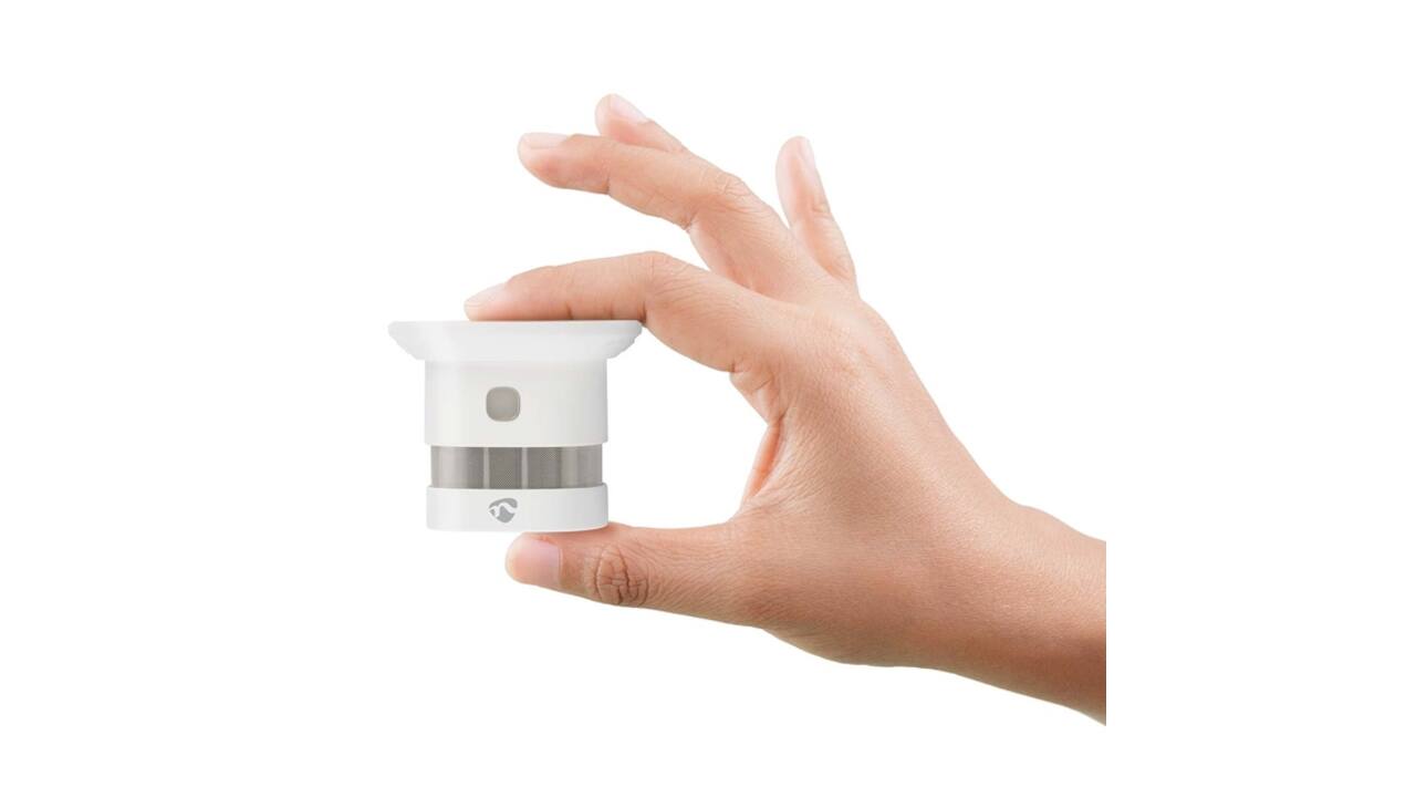 Rookmelder Nedis Smartlife Zigbee 3.0 Wifi 10 jaar sensor wit
