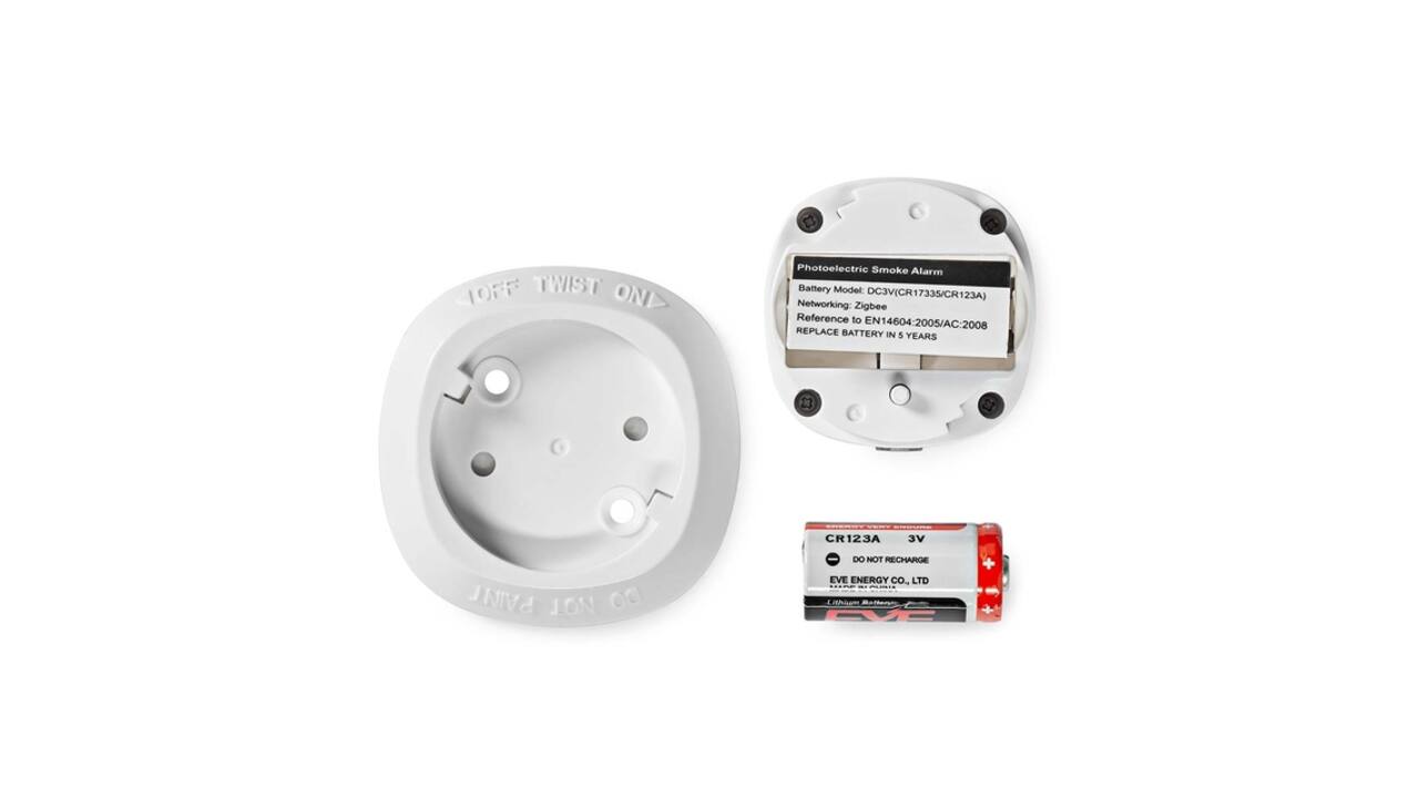 Rookmelder Nedis Smartlife Zigbee 3.0 Wifi 10 jaar sensor wit