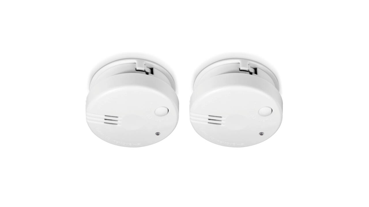 Rookmelder Alecto mini 2 stuks met 5 jaar batterij SA102 wit