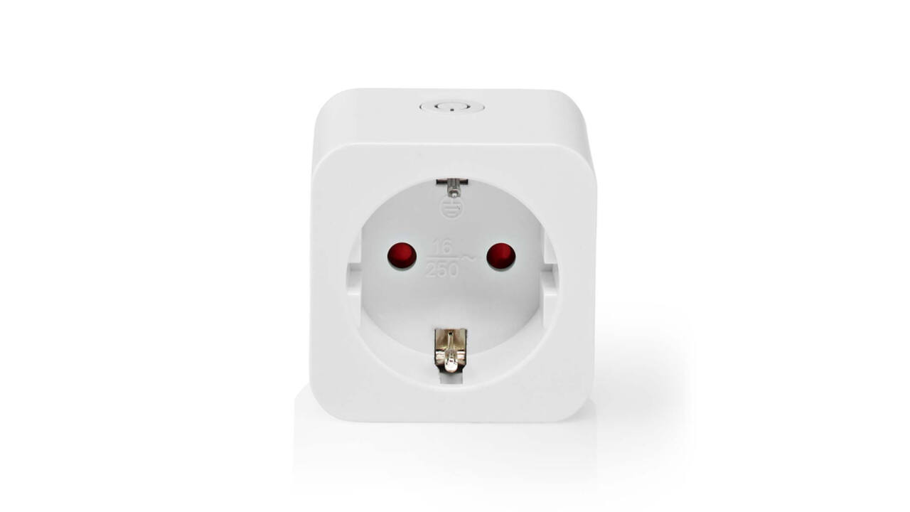 Slimme stekker Nedis Smartlife Wifi enkel wit