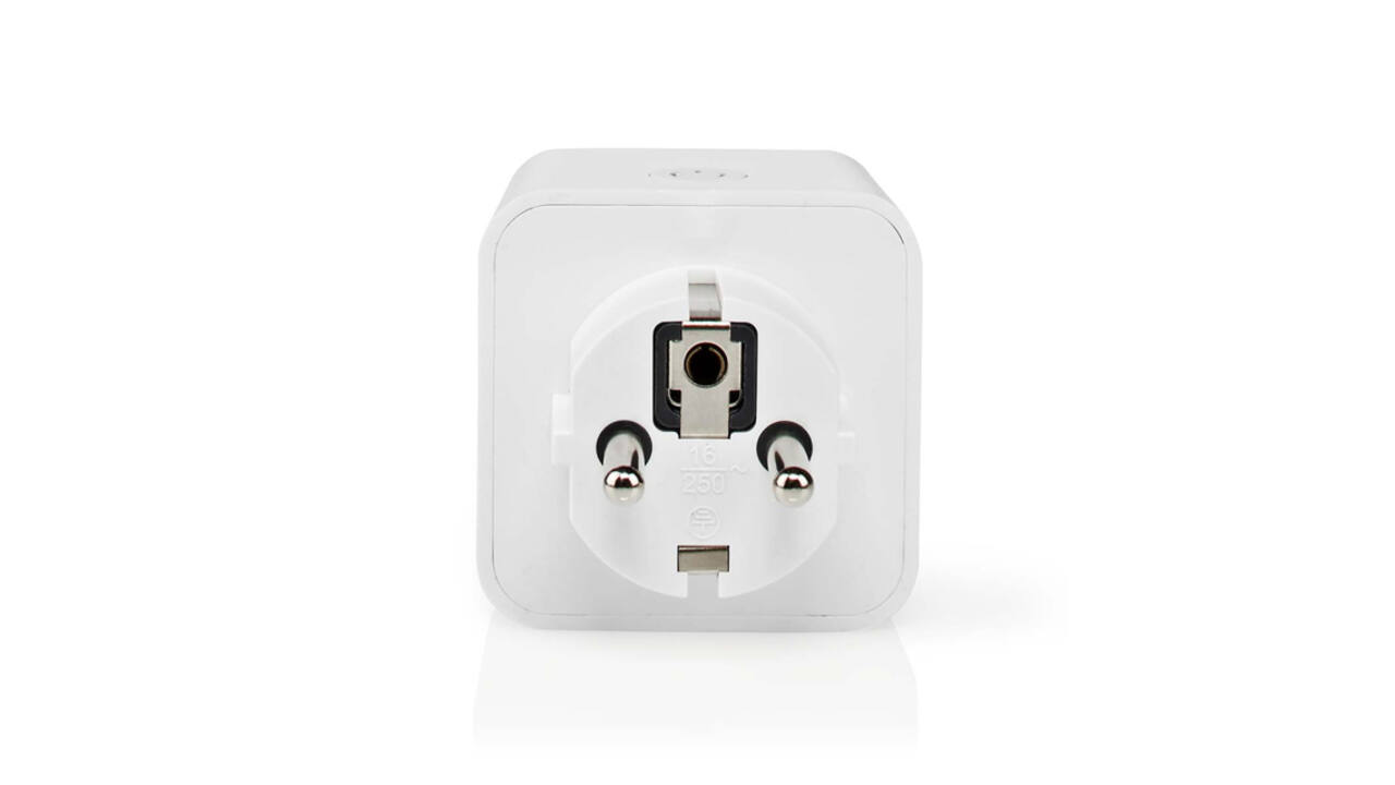 Slimme stekker Nedis Smartlife Wifi enkel wit