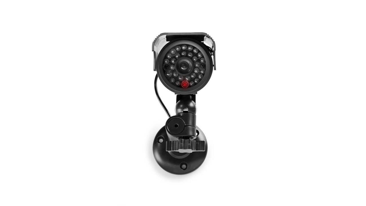 Dummy beveiligingscamera Nedis bullet solar buiten grijs