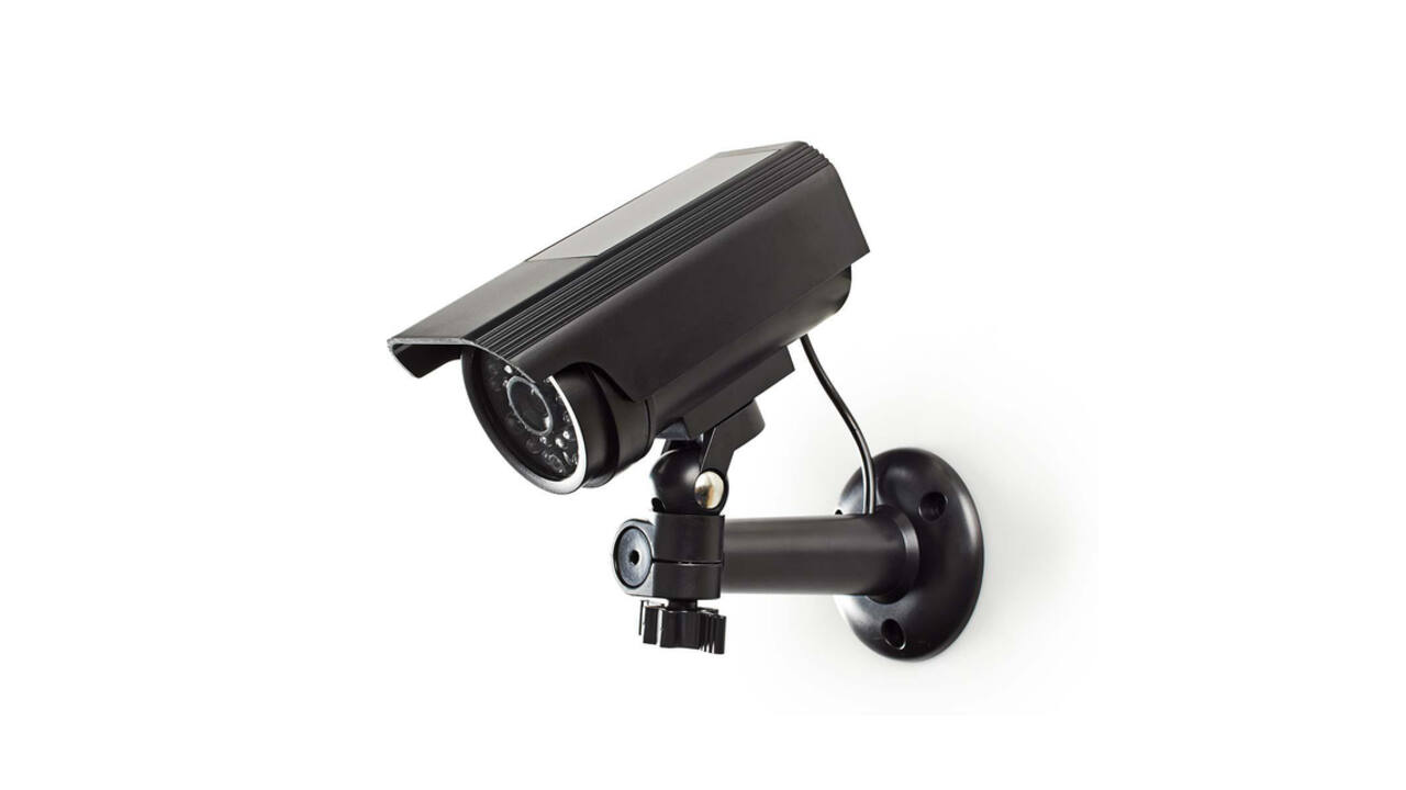 Dummy beveiligingscamera Nedis bullet solar buiten grijs