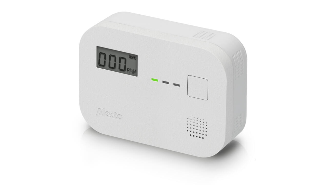 Koolmonoxidemelder Alecto 10 jaar sensor en display COA3910 wit