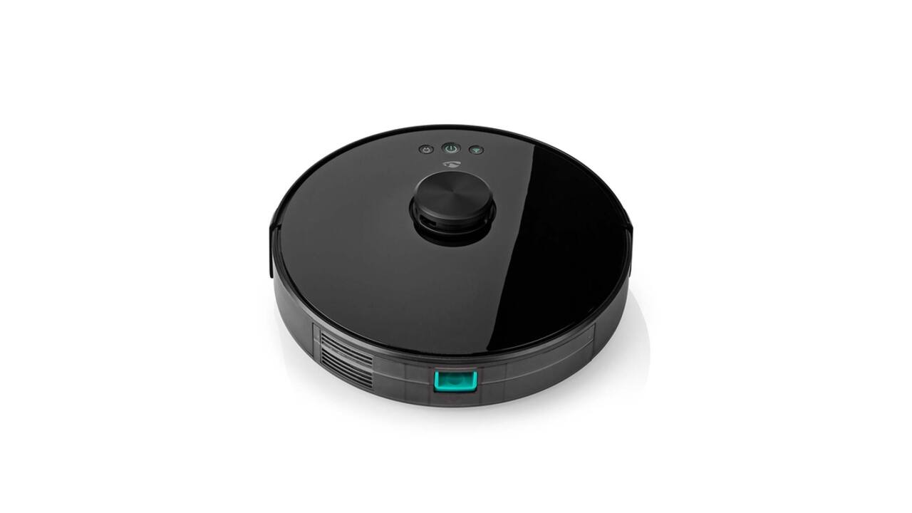 Robotstofzuiger Nedis Smartlife wifi laser 3-in-1 zwart