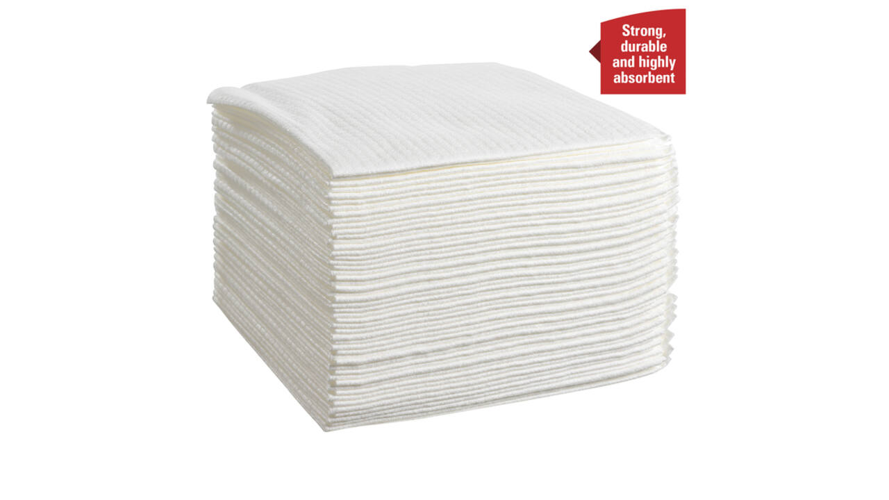 Poetsdoek WypAll X80 PowerClean 305x317mm 4x50vel wit 8388