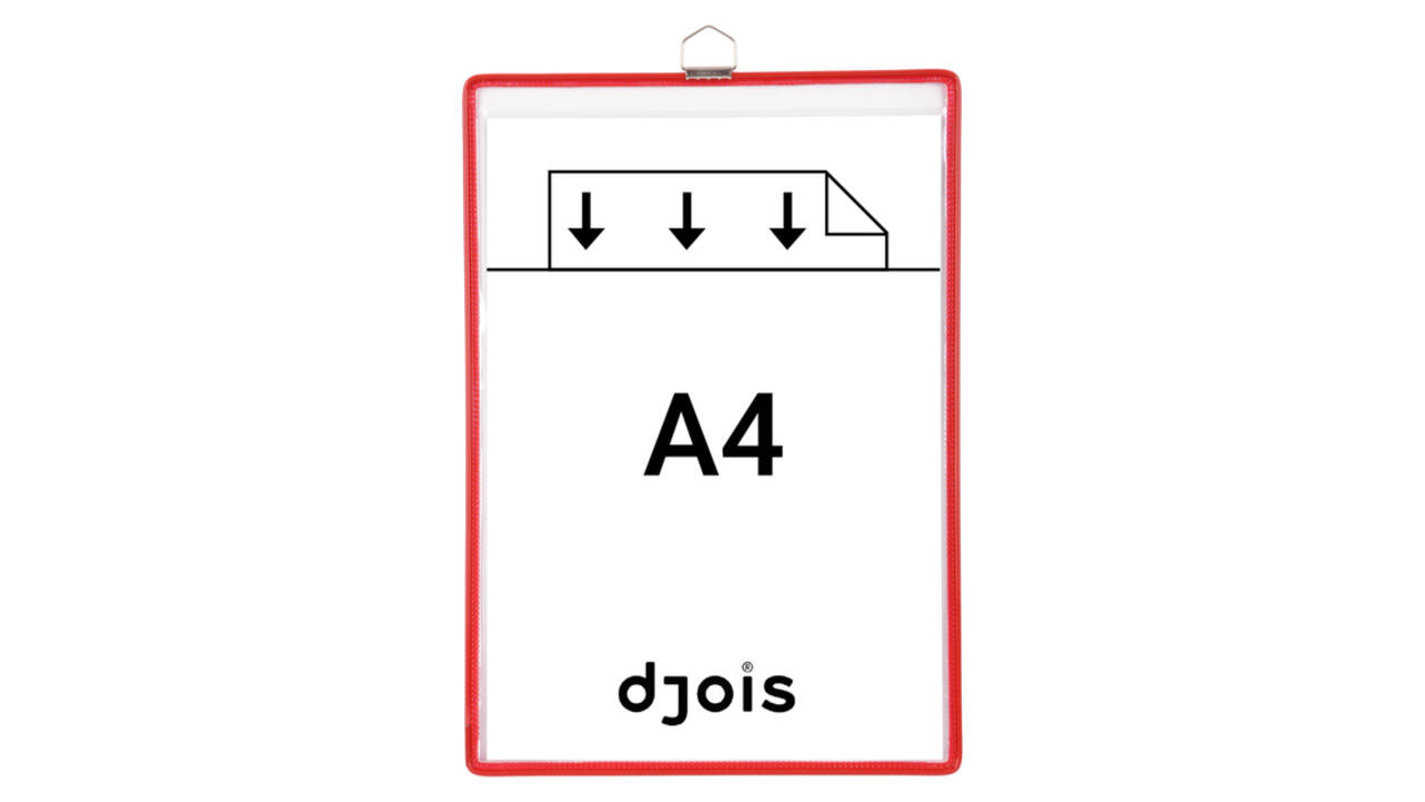 Zichtpanelenframe hangend Tarifold A4 rood 5 stuks