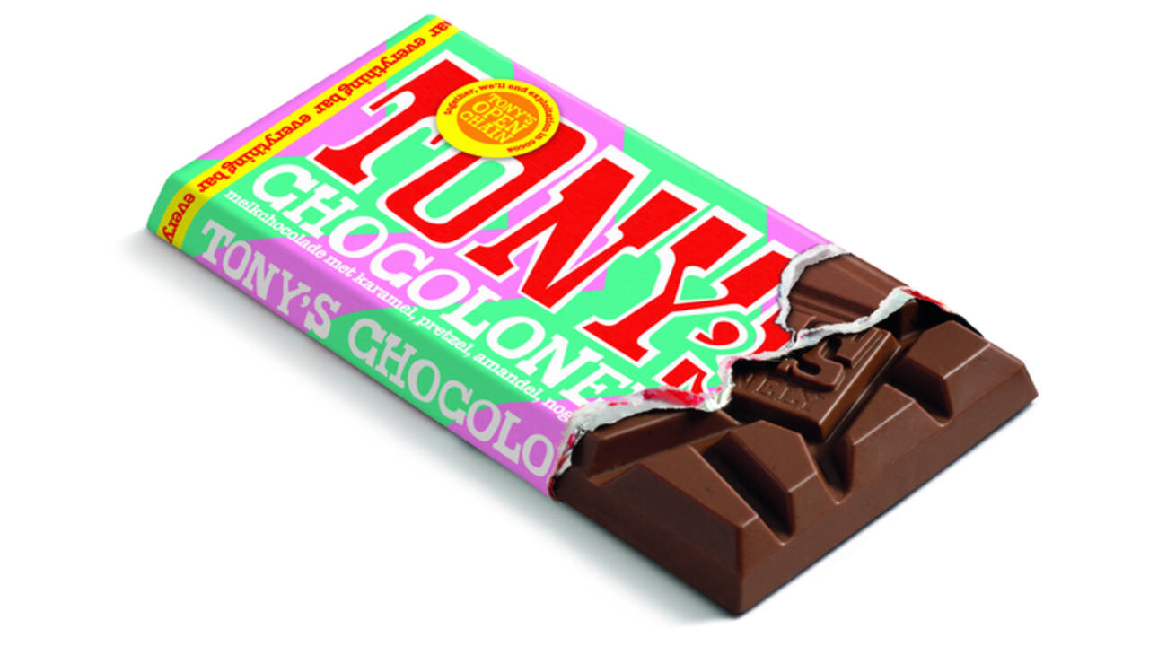 Chocolade Tony's Chocolonely melk everything reep 90 gram