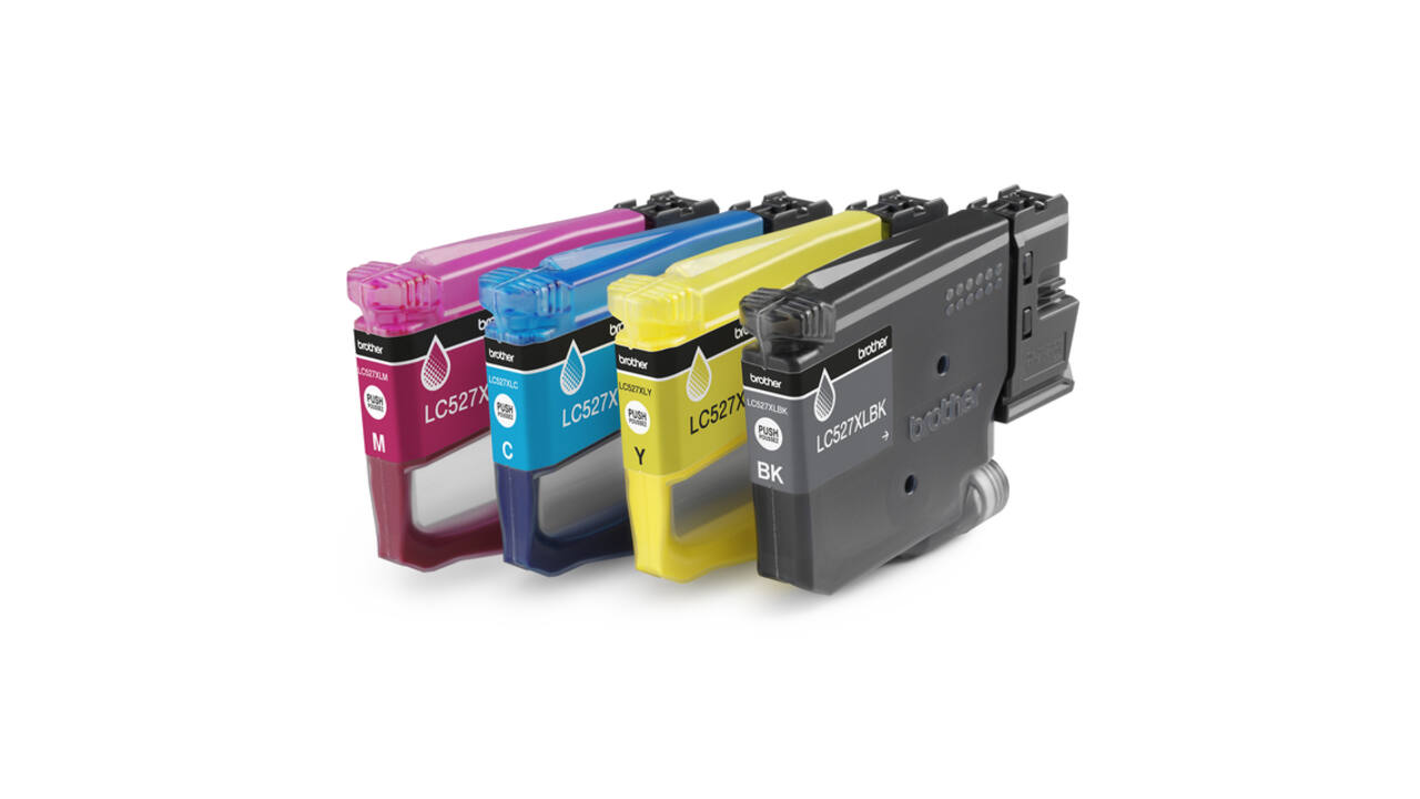 Inktcartridge Brother LC-527XL zwart + 3 kleuren
