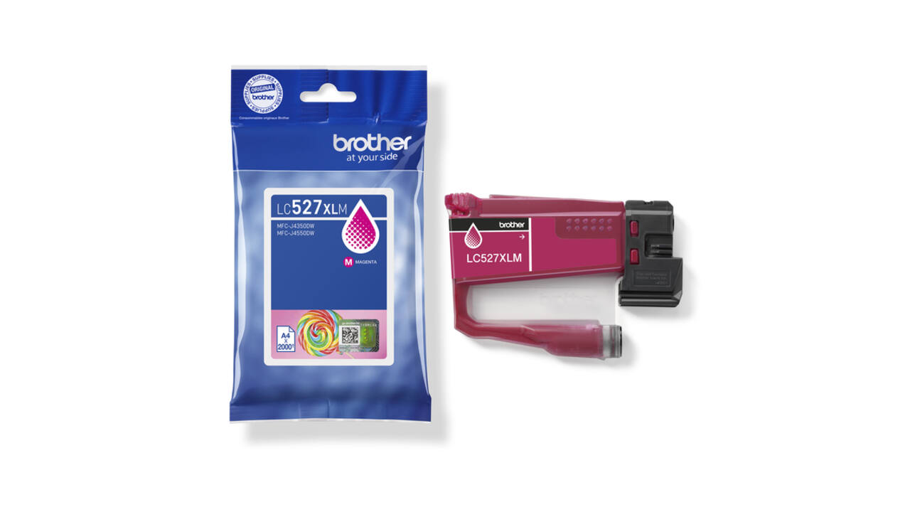 Inktcartridge Brother LC-527XLM rood