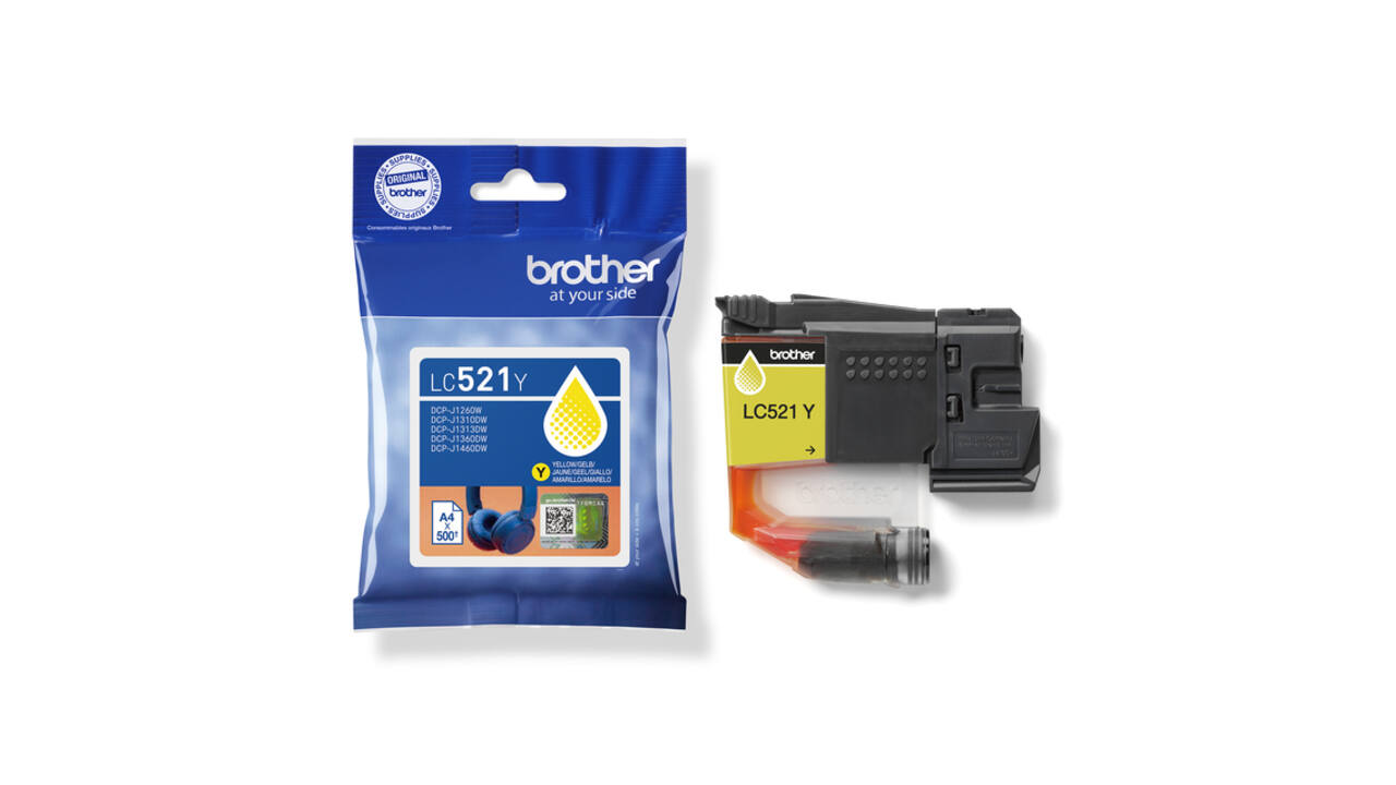 Inktcartridge Brother LC-527Y geel