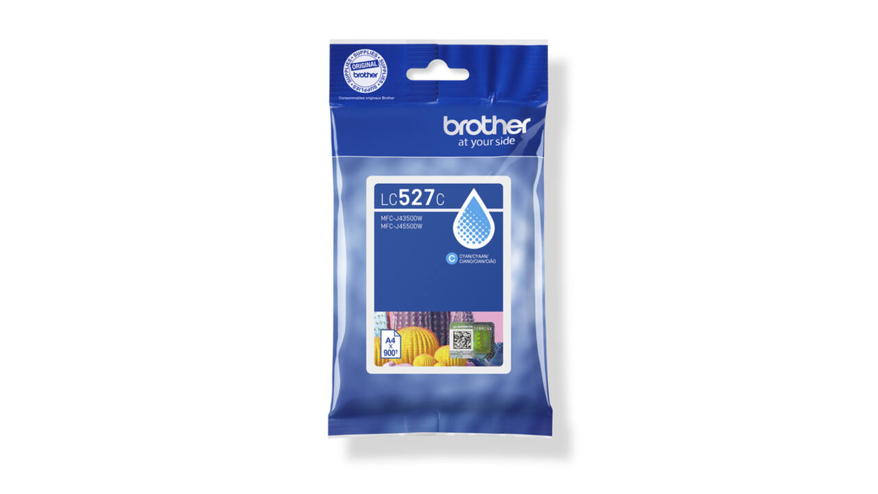 Inktcartridge Brother LC-527C blauw