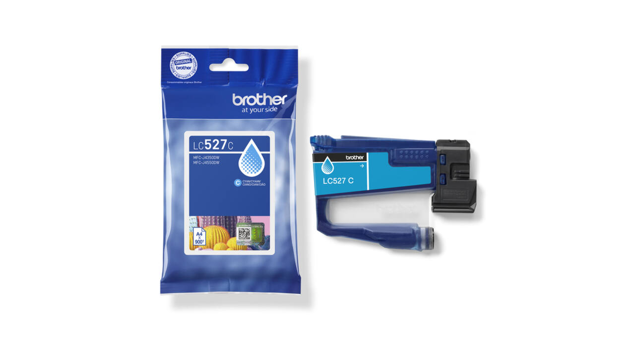 Inktcartridge Brother LC-527C blauw