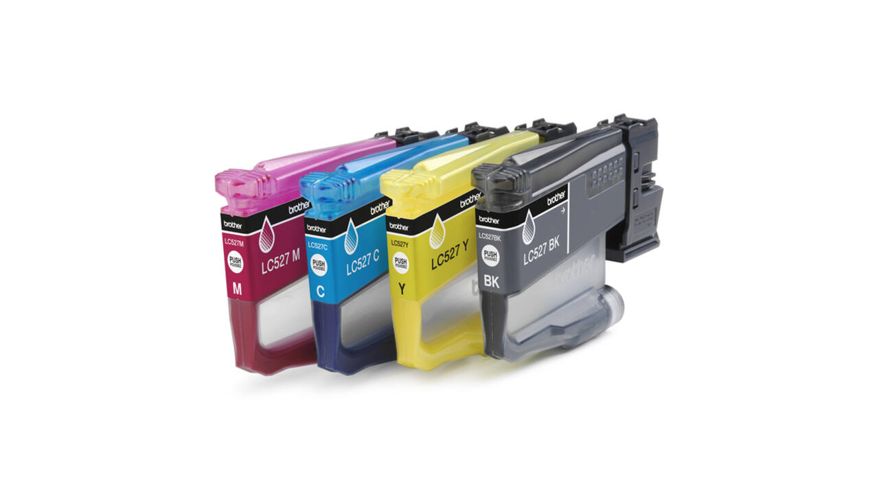 Inktcartridge Brother LC-527 zwart + 3 kleuren