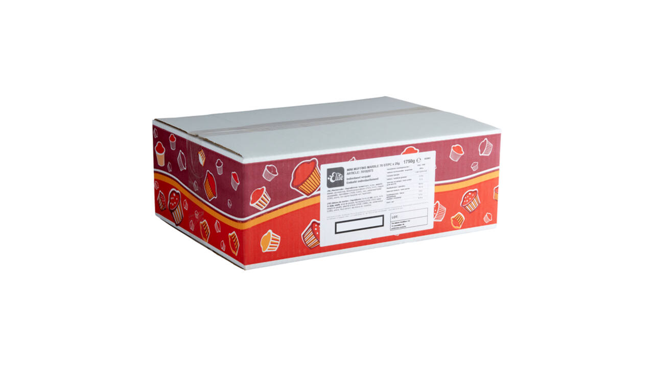 Muffins Elite mini marble 70 stuks