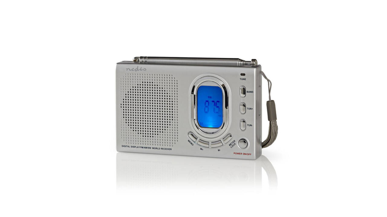 Wereldradio Nedis met wekker RDWR1000GY