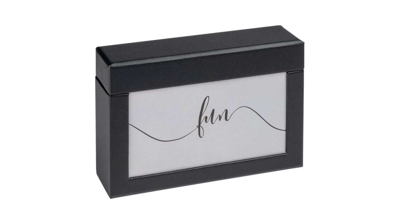 Fotobox walther design Fun 10x15cm 100 foto's zwart