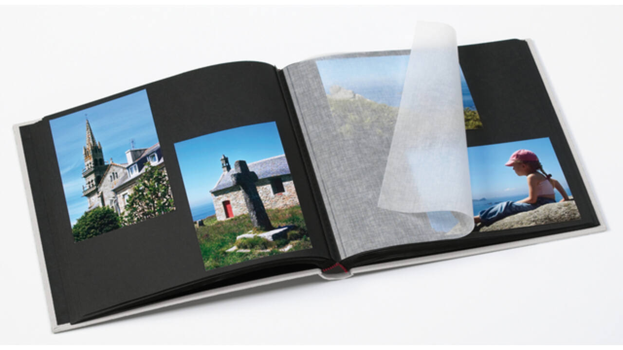 Fotoalbum walther design Black & White 30x30cm 25vel zwart