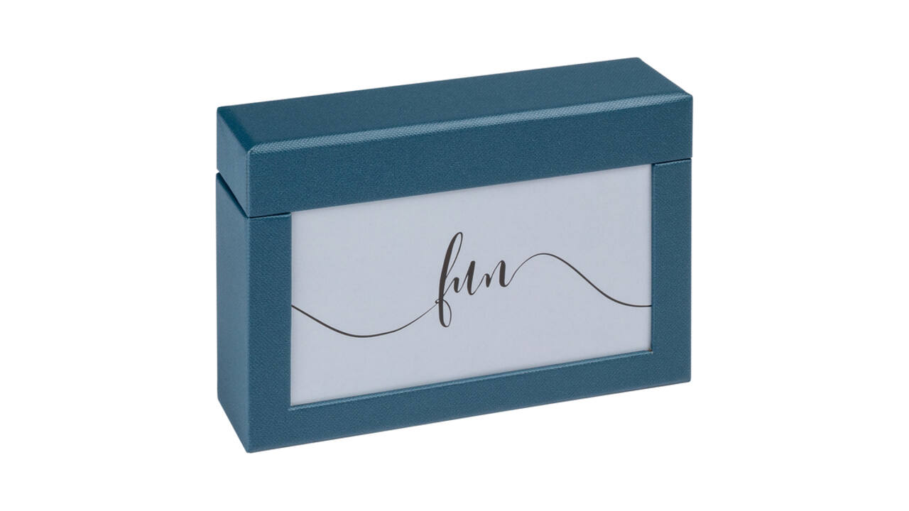 Fotobox walther design Fun 10x15cm 100 foto's blauw