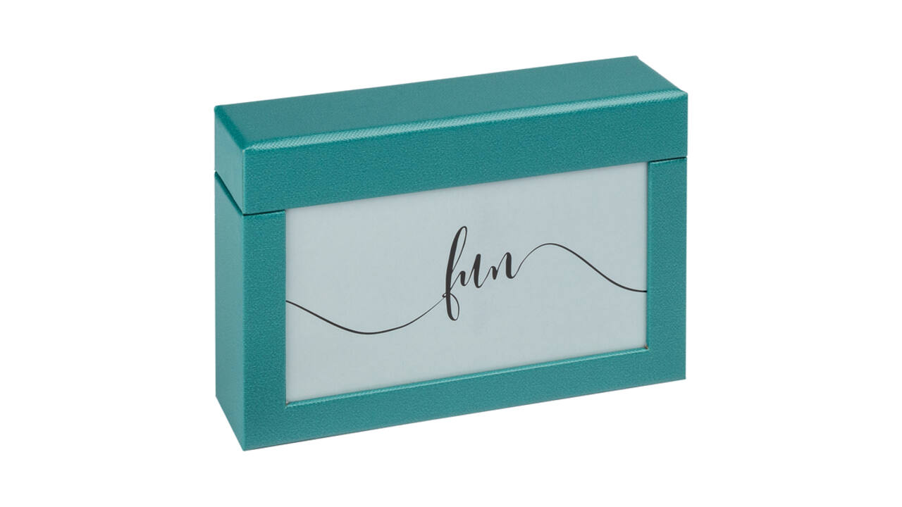 Fotobox walther design Fun 10x15cm 100 foto's petrol groen