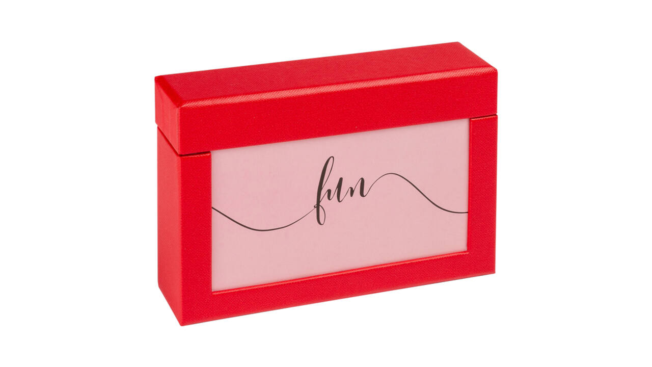 Fotobox walther design Fun 10x15cm 100 foto's rood