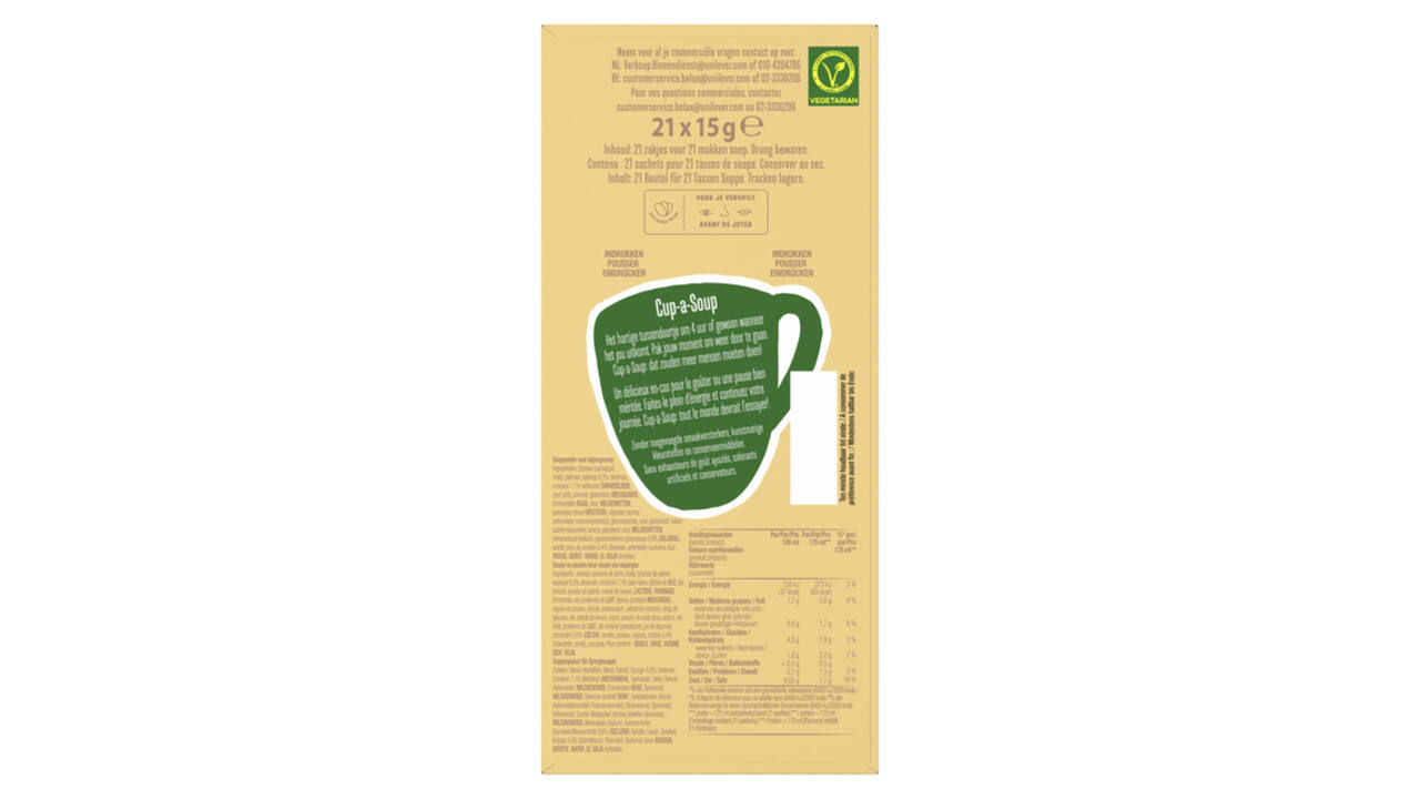 Cup-a-Soup Knorr asperge 21x175ml
