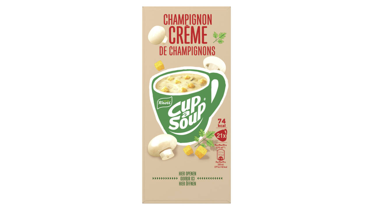 Cup-a-Soup Knorr champignon crème 21x175ml
