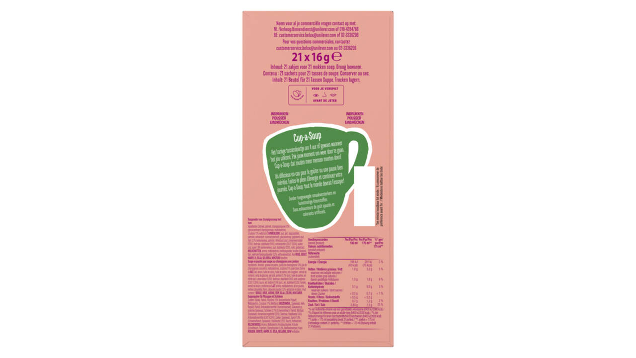 Cup-a-Soup Knorr champignon ham 21x175ml
