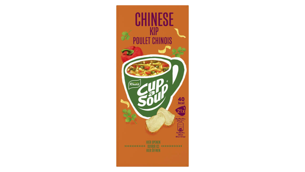 Cup-a-Soup Knorr Chinese kip 21x175ml